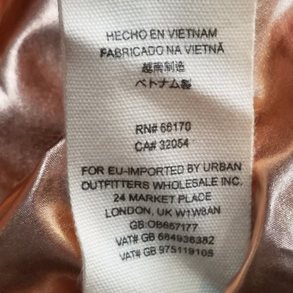 💔SOLD💔FREE PEOPLE Reversible Oversized Puffer Winter Coat Metallic Gold Green - Picture 12 of 12